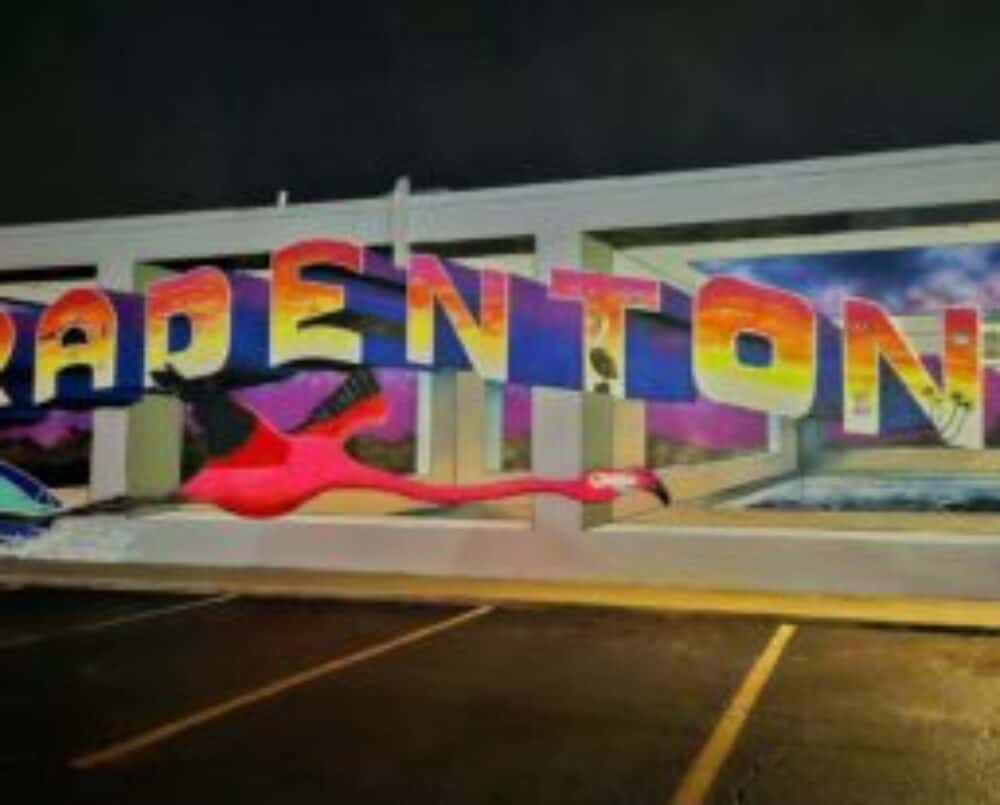 Bradenton City Mural by Brandon Scott and Jorde the Artist 