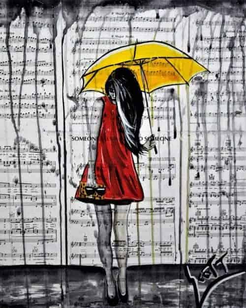 umbrella painting