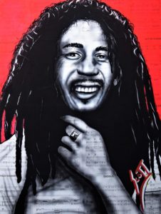 bob marley painting 