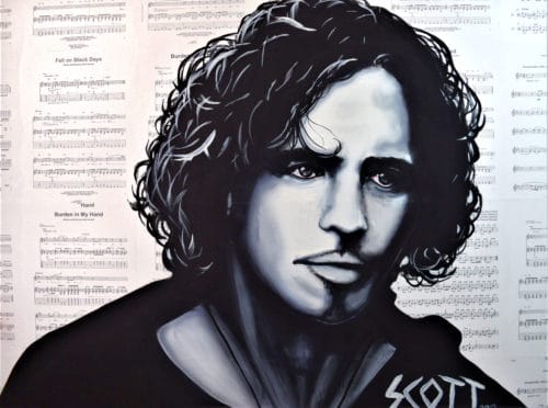 Chris Cornell painting by Brandon Scott